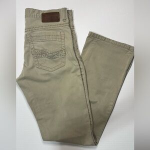 BKE Men's Khaki Straight Carter Jeans